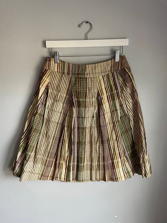 Brunello Cucinelli Dresses & Skirts - Gunex Brunello Cucinelli Striped Plaid Size 6 Made in Italy Preppy Schoolgirl